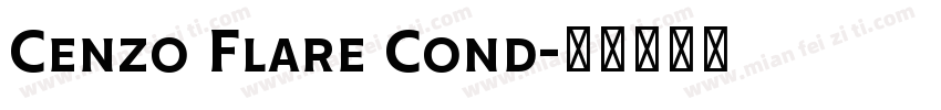 Cenzo Flare Cond字体转换